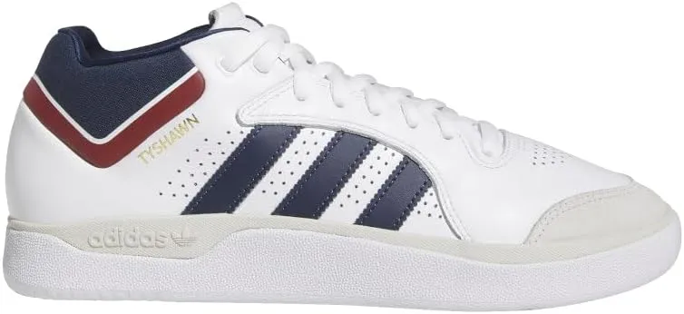 adidas Mens Tyshawn Skate Skate Sneakers Shoes - White - Size 9.5 M