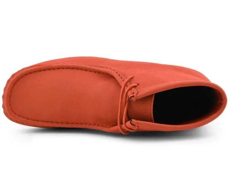 Amali Jason2 High Top Men’s Orange Vegan Suede Sneakers