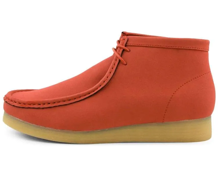 Amali Jason2 High Top Men’s Orange Vegan Suede Sneakers