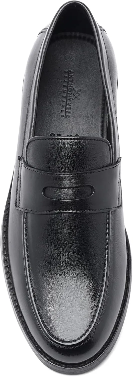 Anthony Veer Sherman Penny Loafers for Men | Blake Stitch Construction | Ortholite? Cushioned Footbed