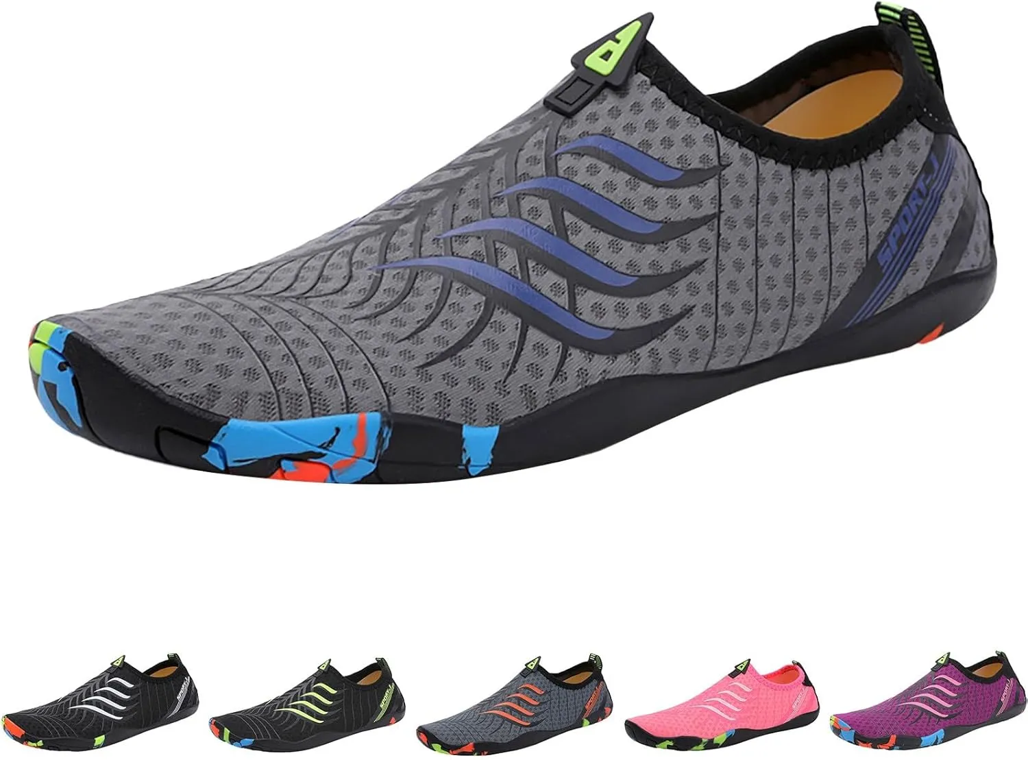 Aqua Shoes for Women Men Quick Dry Barefoot Beach Swim Pool Surf Yoga Hiking Kayaking Lightweight Non Slip Water Sports Breathable