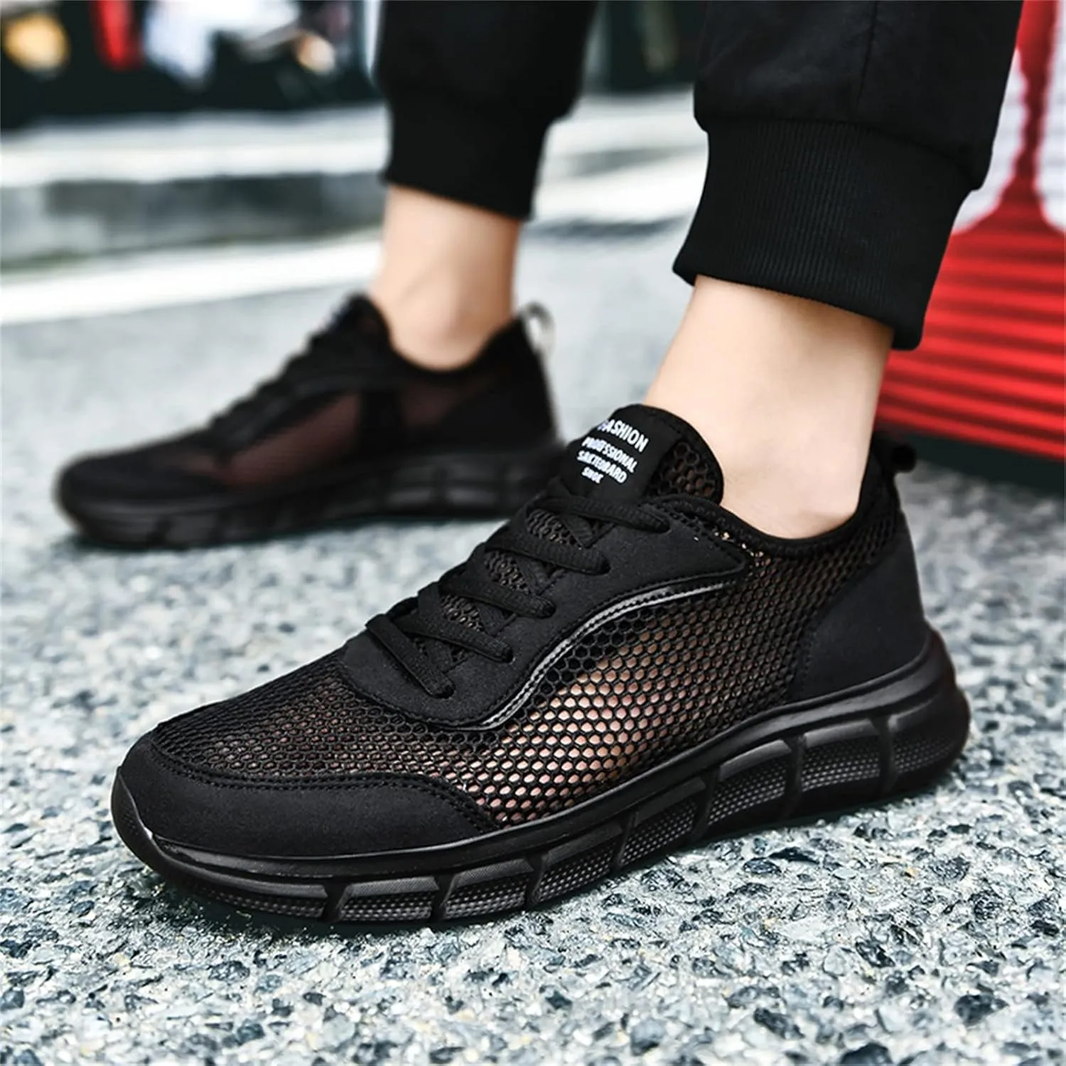 Arch Support Sports Shoes for Men Portable Non Slip Fitness Workout Shoe Lightweight Non Slip Sneakers for Men