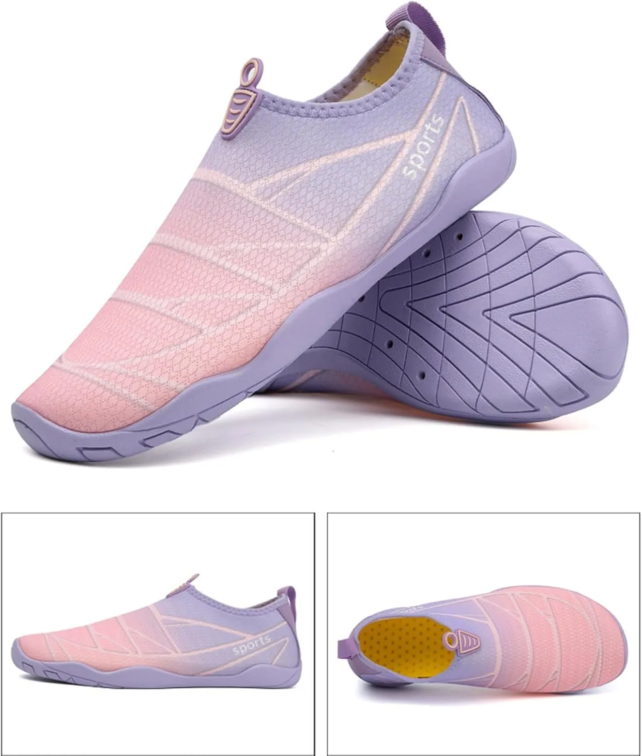 Barefoot Water Shoes for Women Men Quick-Dry Aqua Socks for Swiming Beach Travel Pool Surfing Yoga Travel Non Slip Walking Shoes