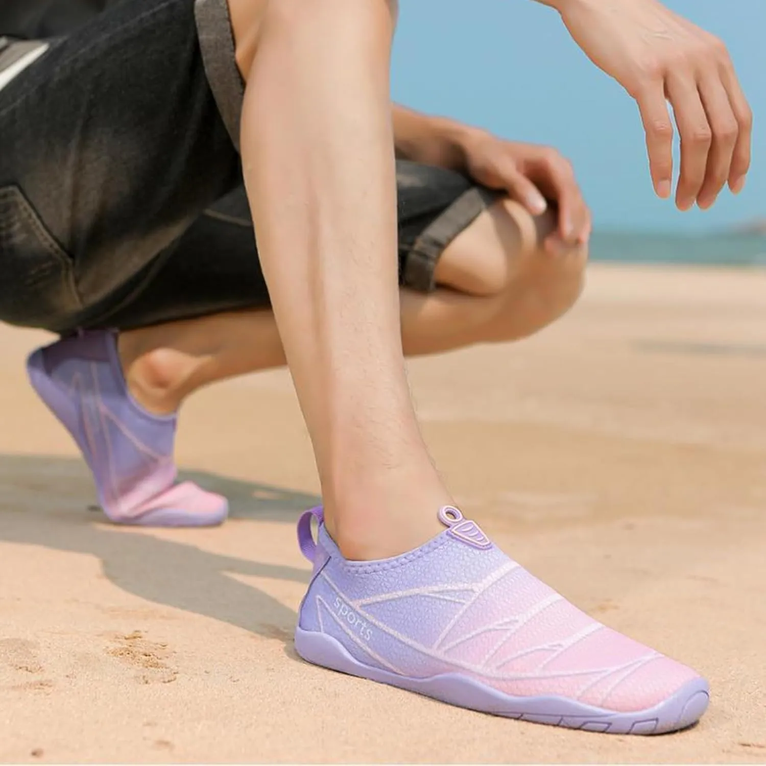Barefoot Water Shoes for Women Men Quick-Dry Aqua Socks for Swiming Beach Travel Pool Surfing Yoga Travel Non Slip Walking Shoes