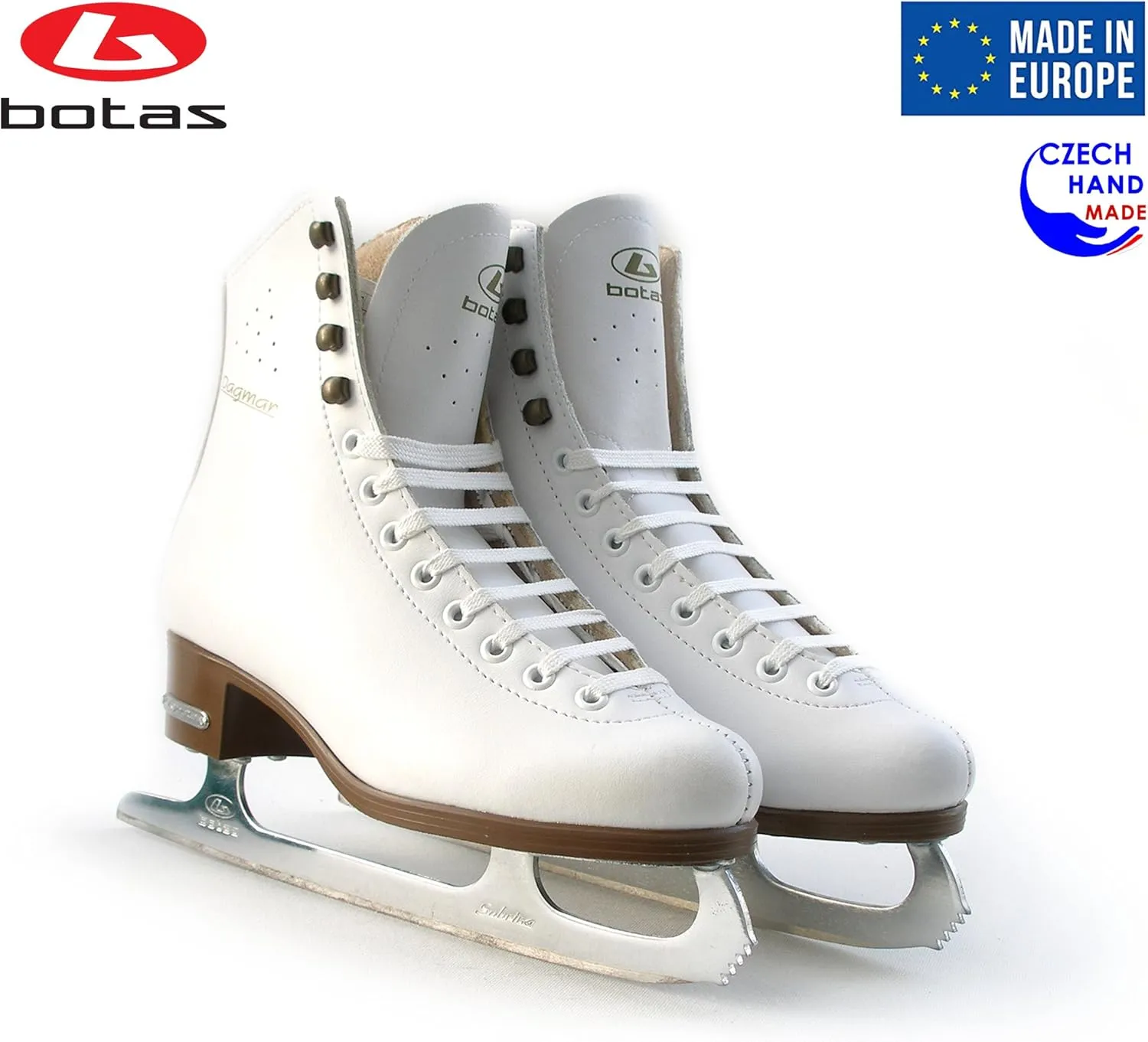 Botas - Models 325, 829, 326 / Made in Europe (Czech Republic) / Figure Ice Skates for Women, Girls, Kids/Sabrina Blades/White Color