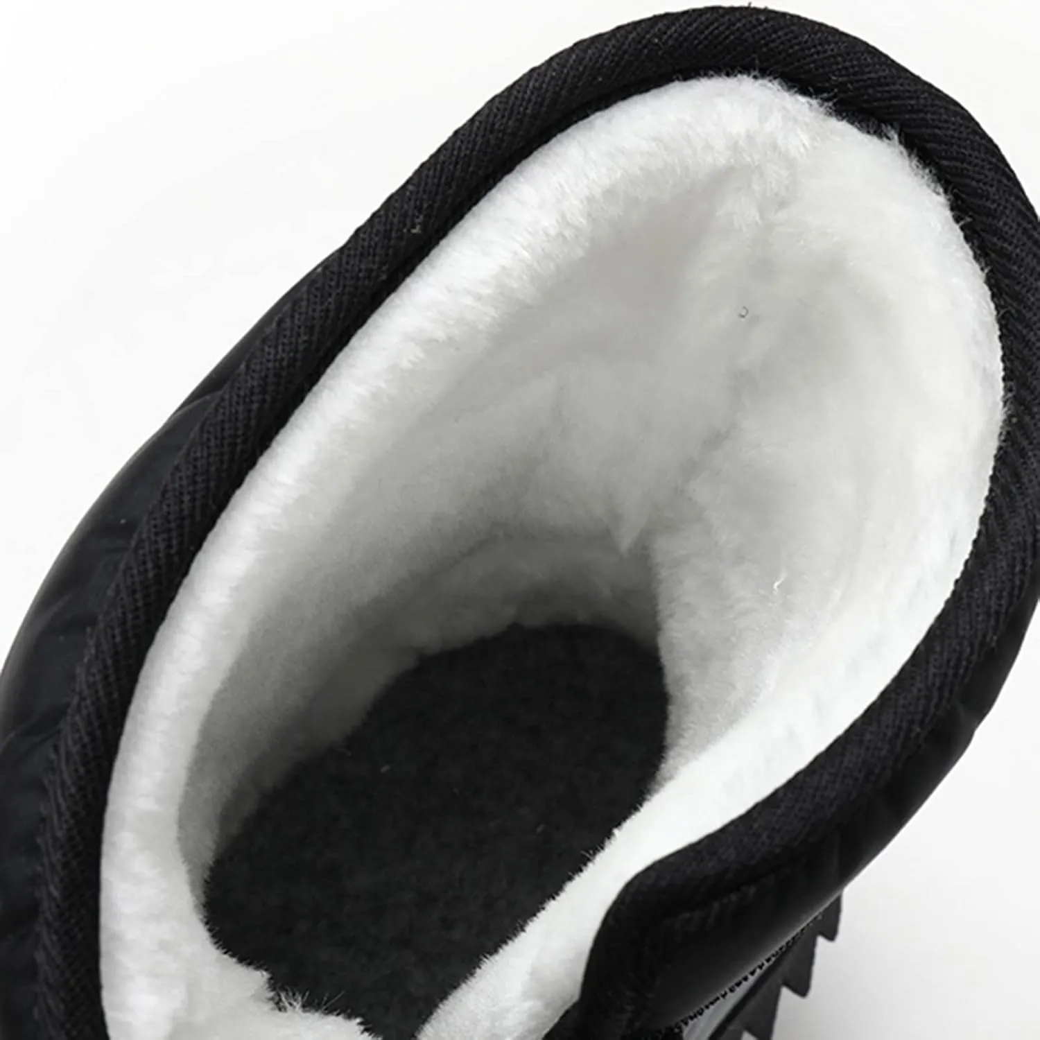 Children's Shoes Camouflage Snow Boots Girls Boys Outdoor Boots Waterproof Non Slip Warm Boots Cotton Snow Boots Big Girls Lace up Boots (Black, B)