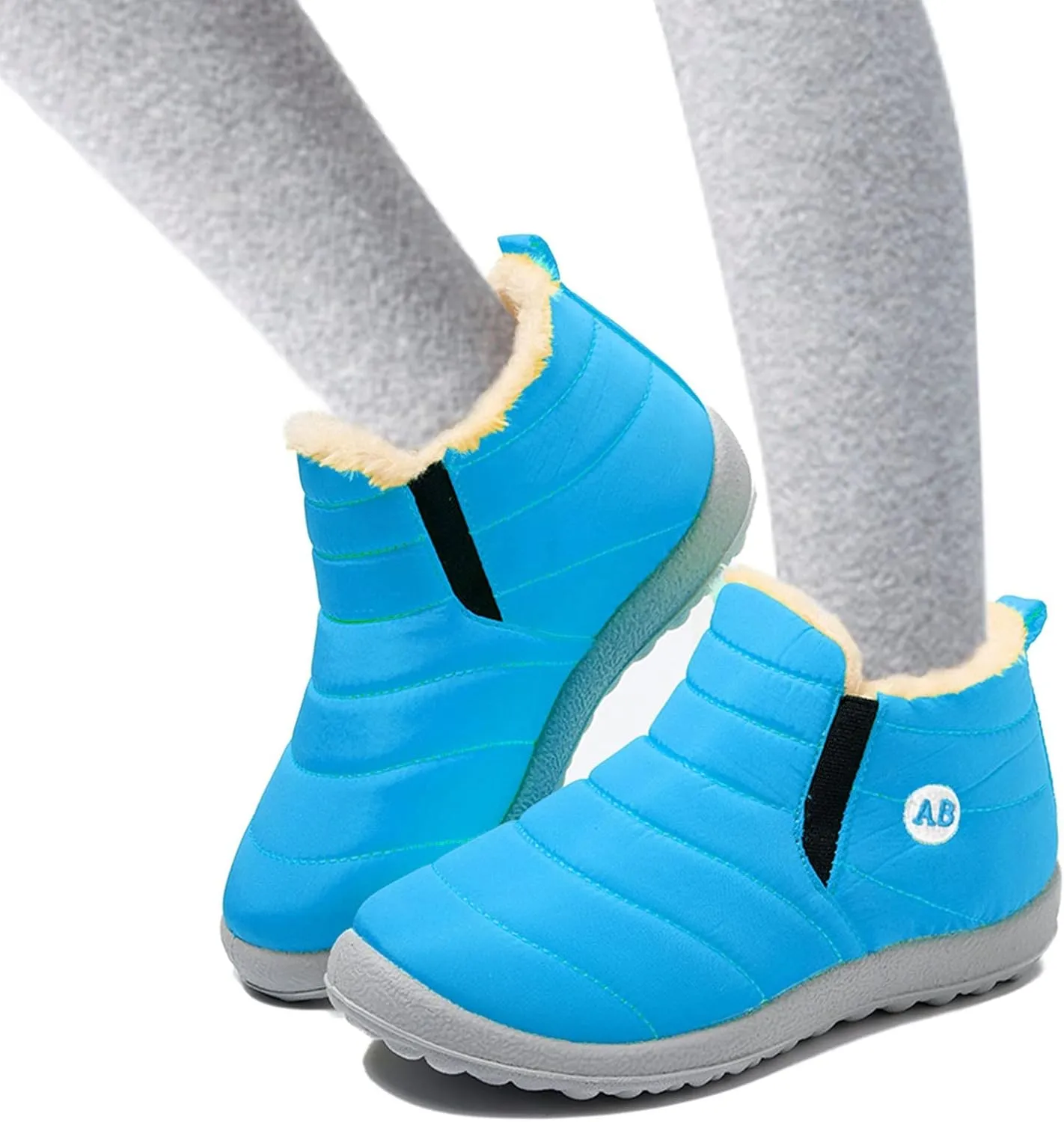 Childrens Winter Childrens Boots Flat Splashing Warm Short Tube Snow Boots Cute Boots for Little Girls