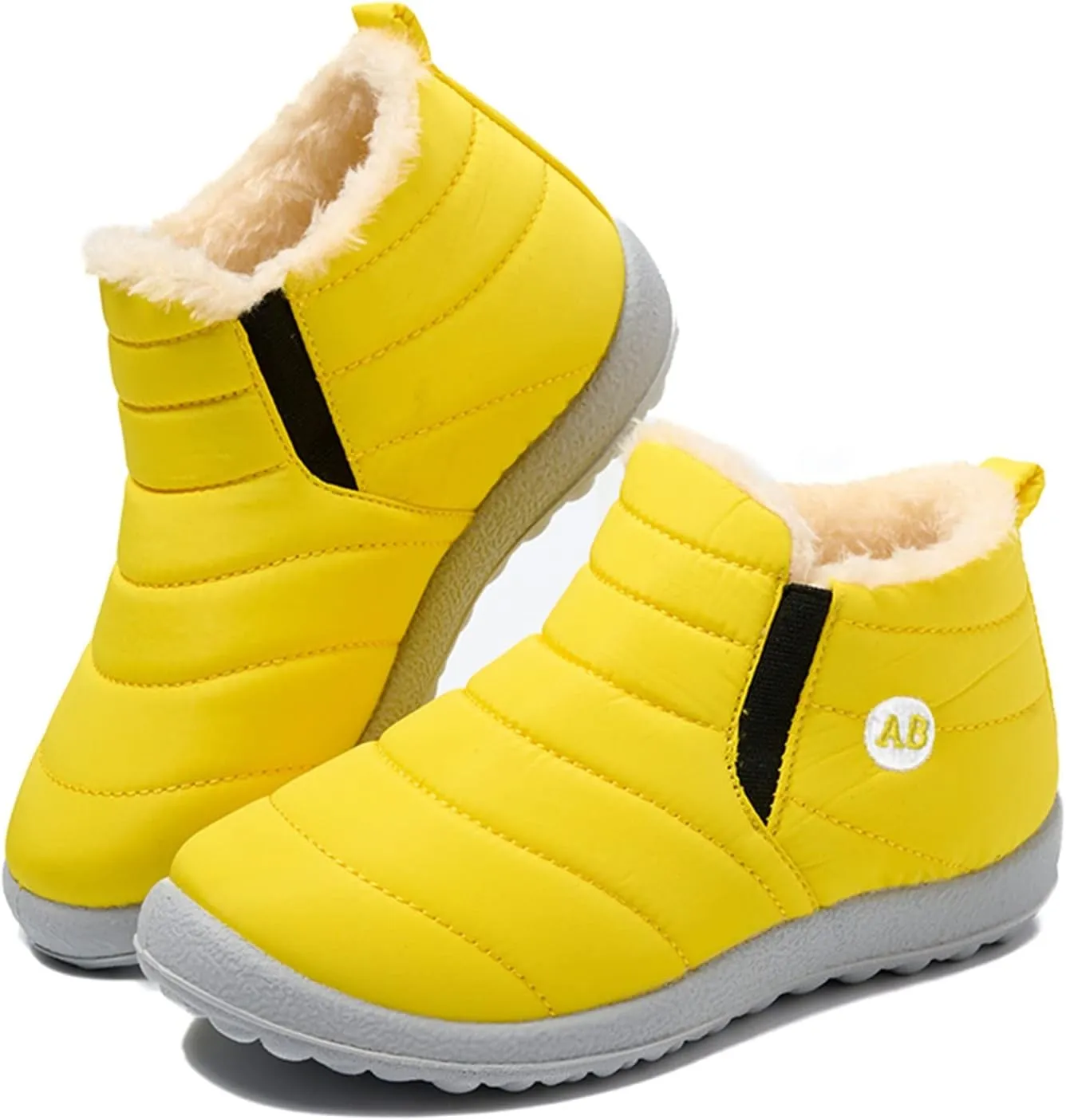 Childrens Winter Childrens Boots Flat Splashing Warm Short Tube Snow Boots Cute Boots for Little Girls