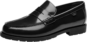 COACH Men's Reagan Penny Loafer, Black, 13