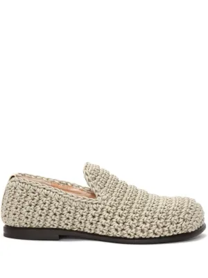 crochet moccasin loafers