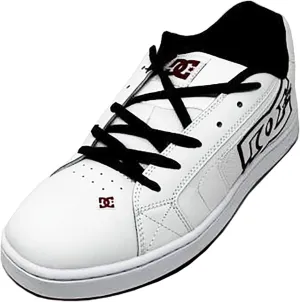 DC Men's NET Skate Shoe, White, 8