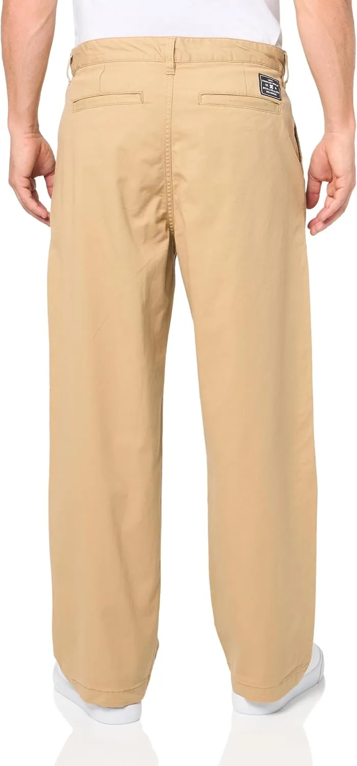 DC Men's Worker Baggy Chino Non-Denim Pants