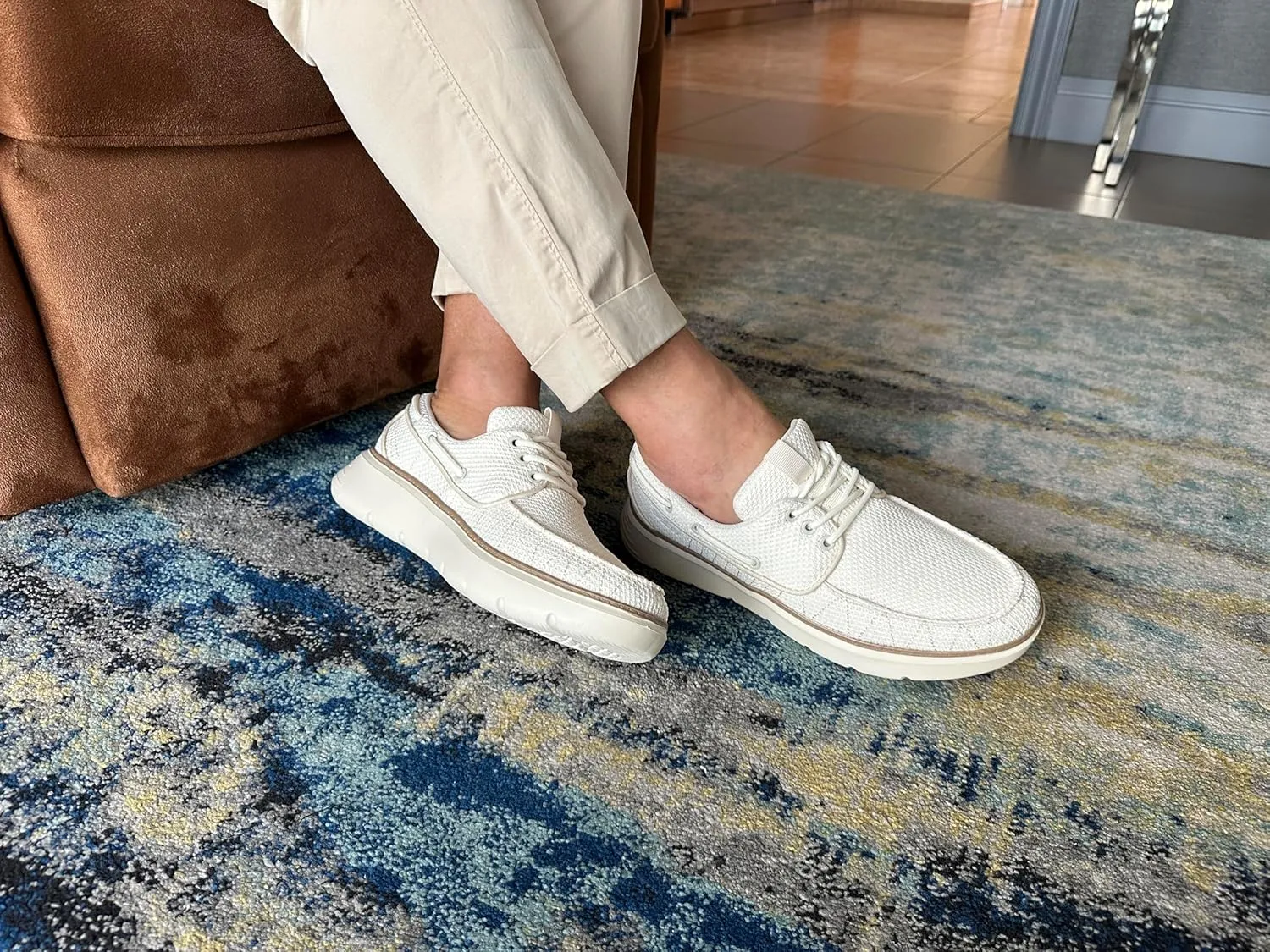 ECO Friendly Boat Shoe, Lightweight, Breathable Mens Casual Footwear