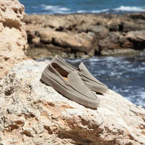 Grey Suede Freya Calm Loafers - AW24