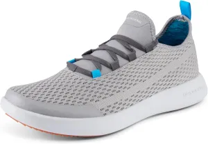 Grundens Mens CrossCurrent Boat Shoe - Lightweight Quick Dry Water Shoes, Barefoot Wear with Slip On/Off Mesh Tongue