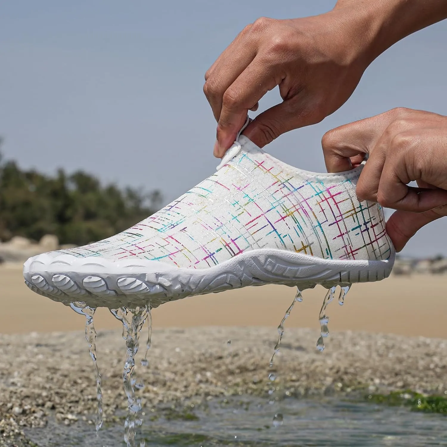 Hiking Shoes Women Waterproof Water Shoes for Hiking Quick Dry Aqua Outdoor Sports for Swim Pool Wide Toe Running Boots Sneakers Beach Surf Walk Water Yoga River Lake Hiking Kayaking 2025