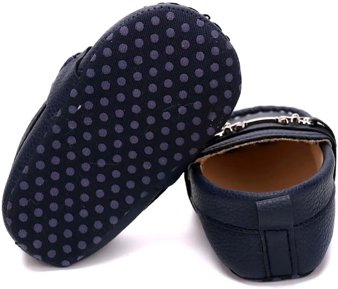 Infant Boys and Girls Oxford Shoes PU Leather Loafers Dress Shoes are Suitable for Crawling, Wedding Dress, Birthday Parties and Any Occasion
