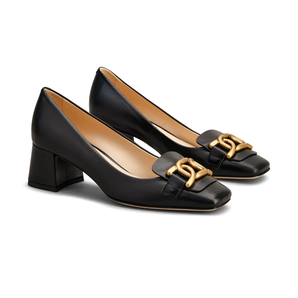 Kate Chain Block Heel Pumps