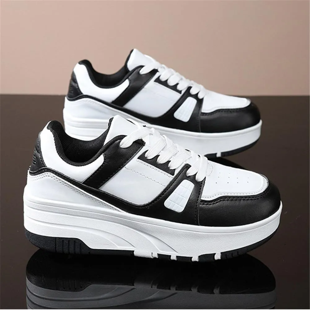 Kids Roller Shoes Boy Girl Sneakers, Skateboarding Shoe Outdoor Sport Shoes Sneakers with 4-Wheels Unisex Retractable Skating Shoes for Children's Park Sports Walking Street Style