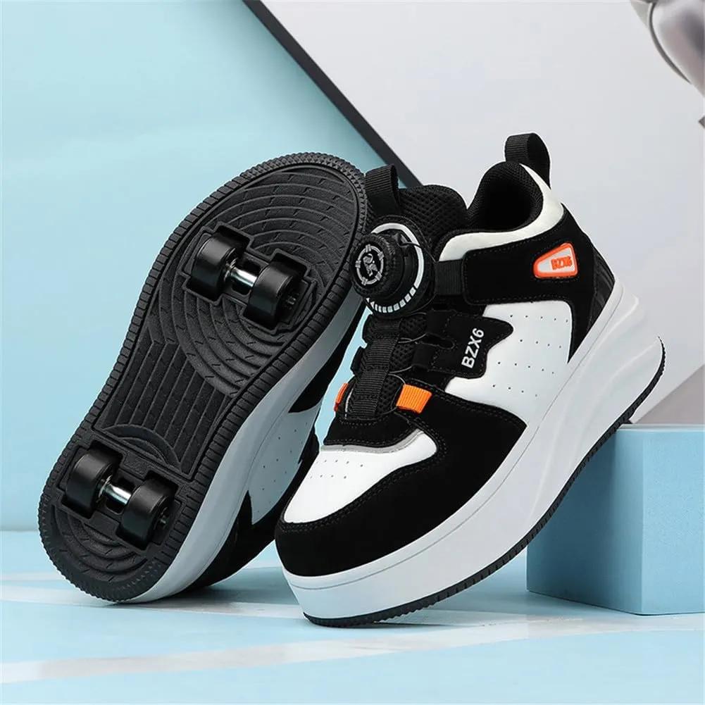 Kids Roller Skate Shoes Roller Sport Sneakers Shoes for Boys Girls Outdoor Running Sneakers with Wheels Unisex Child Retractable Sneakers Shoes for Birthday Children Show Gift