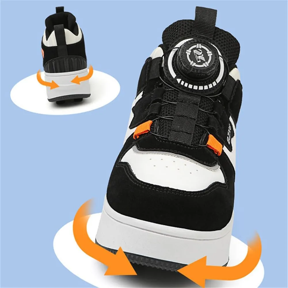 Kids Roller Skate Shoes Roller Sport Sneakers Shoes for Boys Girls Outdoor Running Sneakers with Wheels Unisex Child Retractable Sneakers Shoes for Birthday Children Show Gift