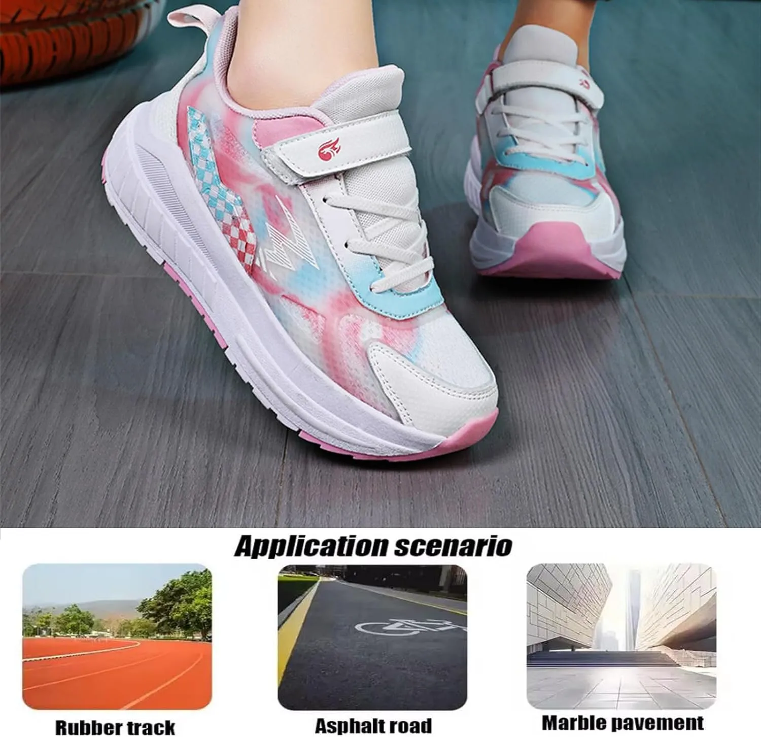 Kids Roller Skate Shoes with 4 Wheels Roller Sneakers for Boys Girls Wheeled Shoes ?Detachable Wheels for Party Birthday Christmas Day