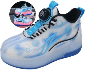 Kids Roller Skates Shoes Sneakers for Boys & Girls, Automatic Retrectable Technical Skateboarding Skates for Sneakers Basketball for Girls Boys Novel Gift
