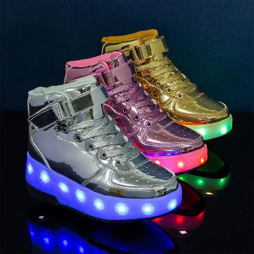 Kids Roller Skates Shoes Sneakers for Boys & Girls, Automatic Retrectable Technical Skateboarding Skates for Sneakers for Girls Boys Novel Gift