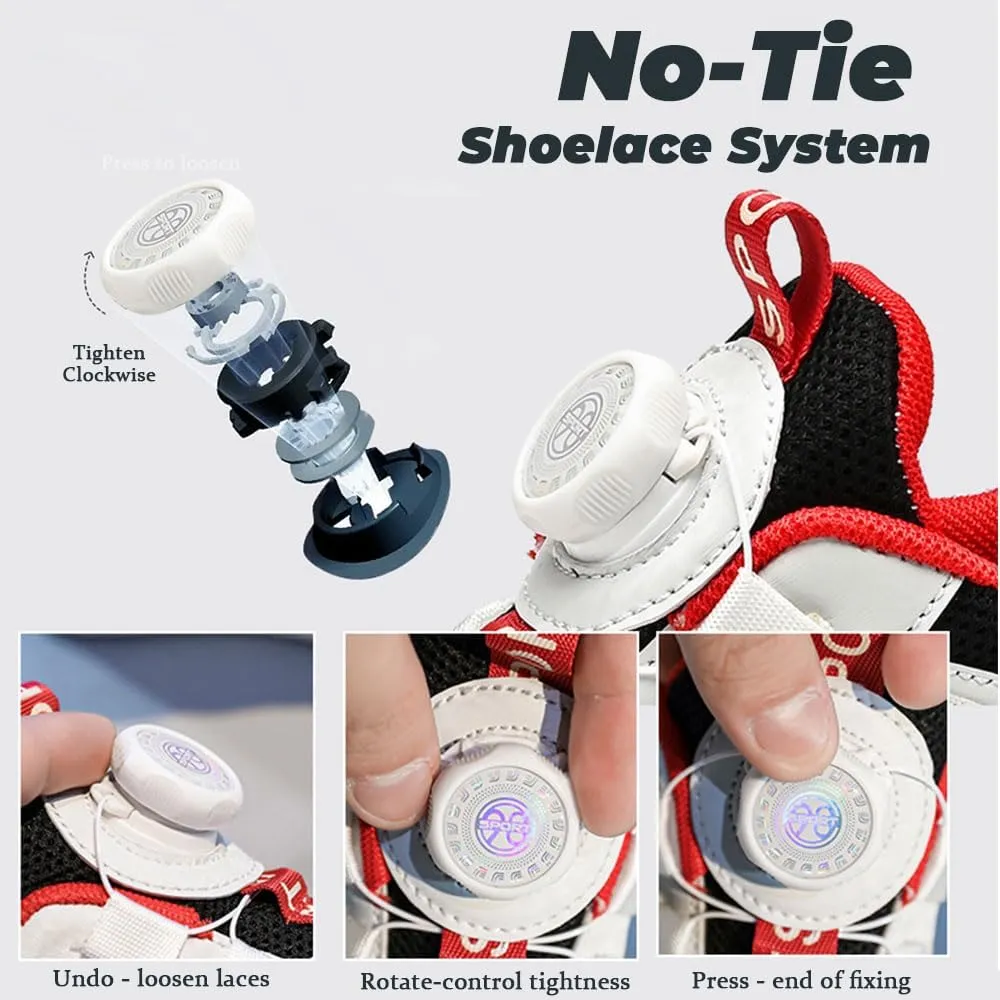 Kids Roller Skates Shoes Sneakers for Boys & Girls, Outdoor Parkour Shoes with 2 Wheels for Boys & Girls, Unisex Skateboarding Shoes Retractable Skating Shoes for Children's Park Sports Walking