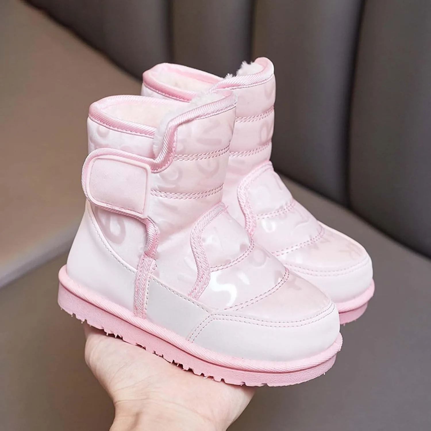 Kids Winter Snow Ankle Boots Fr ining Water Proof Outdoor Slip On Booties Sneakers Warm Shoes for Ski Boot Kids
