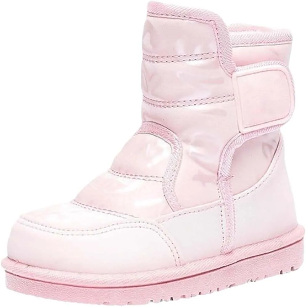 Kids Winter Snow Ankle Boots Fr ining Water Proof Outdoor Slip On Booties Sneakers Warm Shoes for Ski Boot Kids