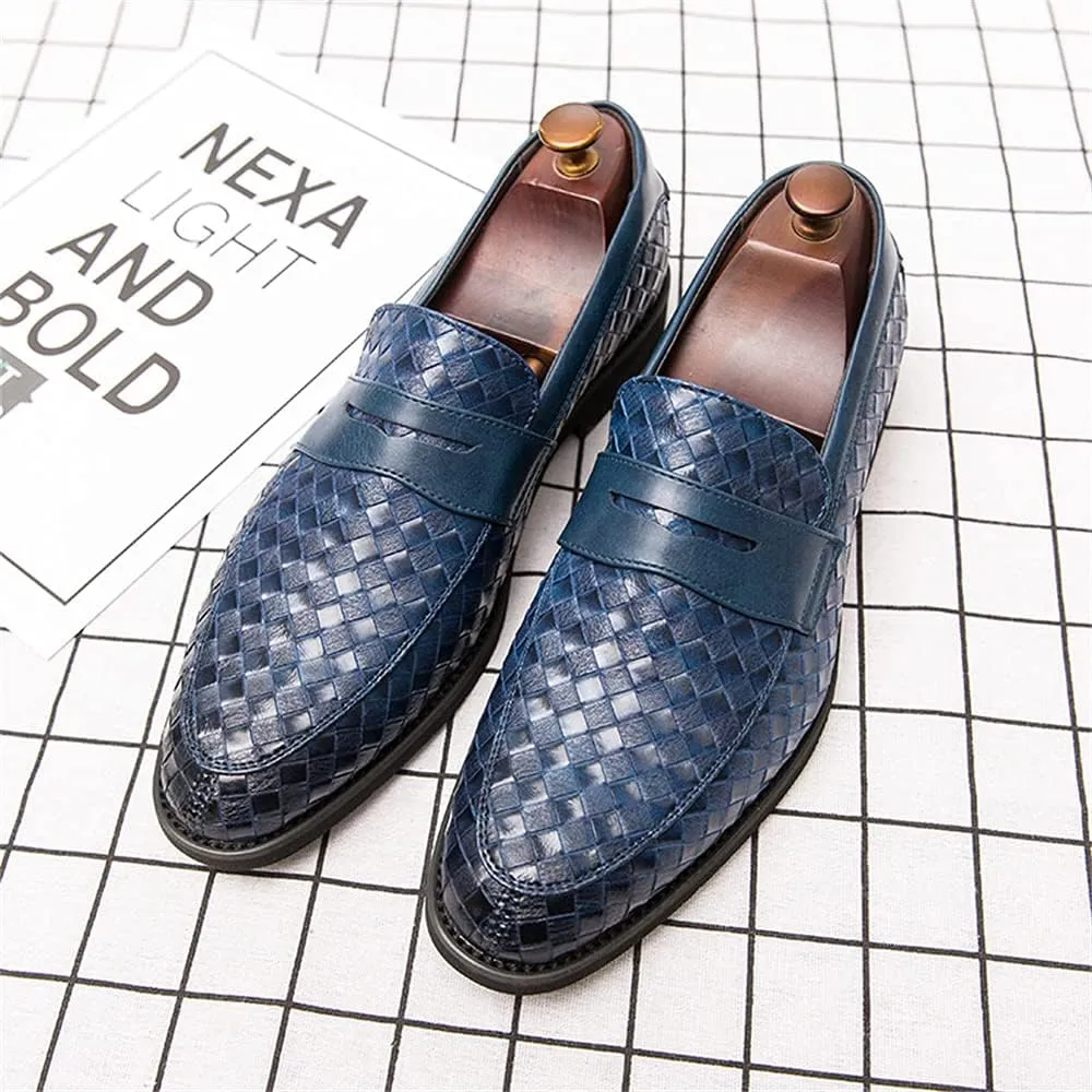 Men Penny Loafer Slip On Pull on Dress Shoes Casual Boat Shoes
