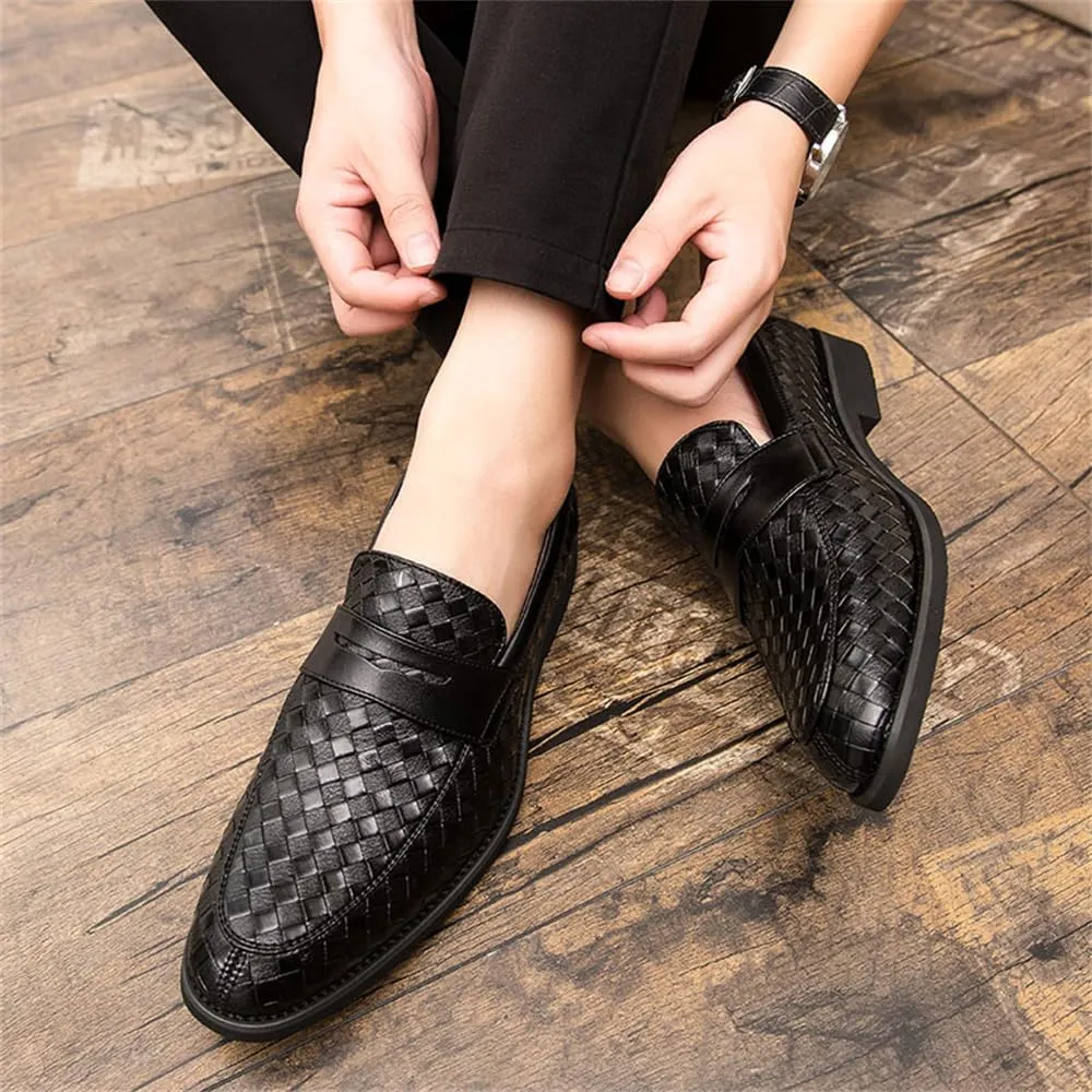 Men Penny Loafer Slip On Pull on Dress Shoes Casual Boat Shoes