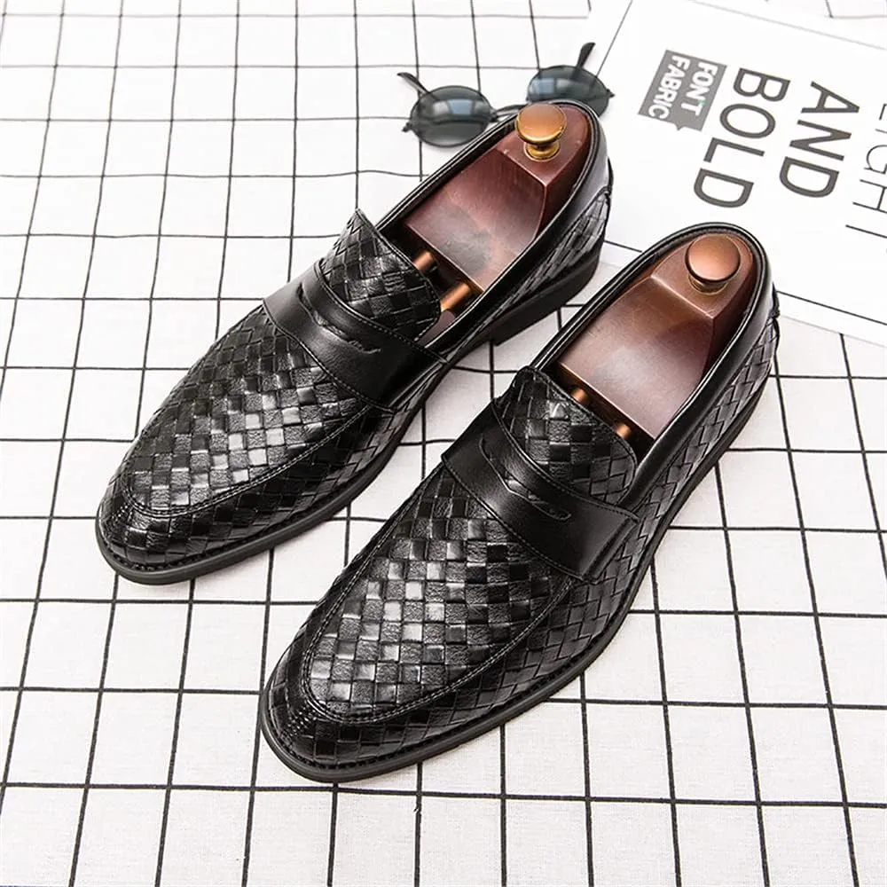 Men Penny Loafer Slip On Pull on Dress Shoes Casual Boat Shoes