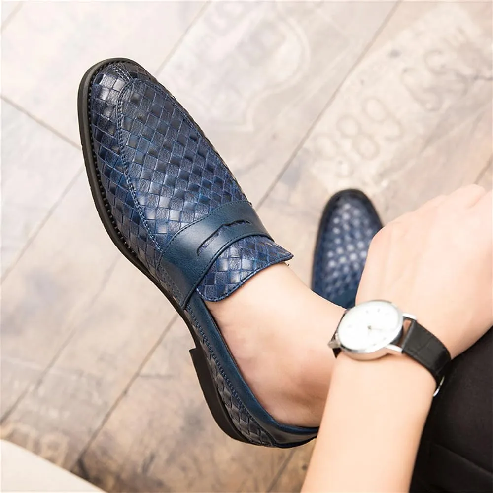 Men Penny Loafer Slip On Pull on Dress Shoes Casual Boat Shoes