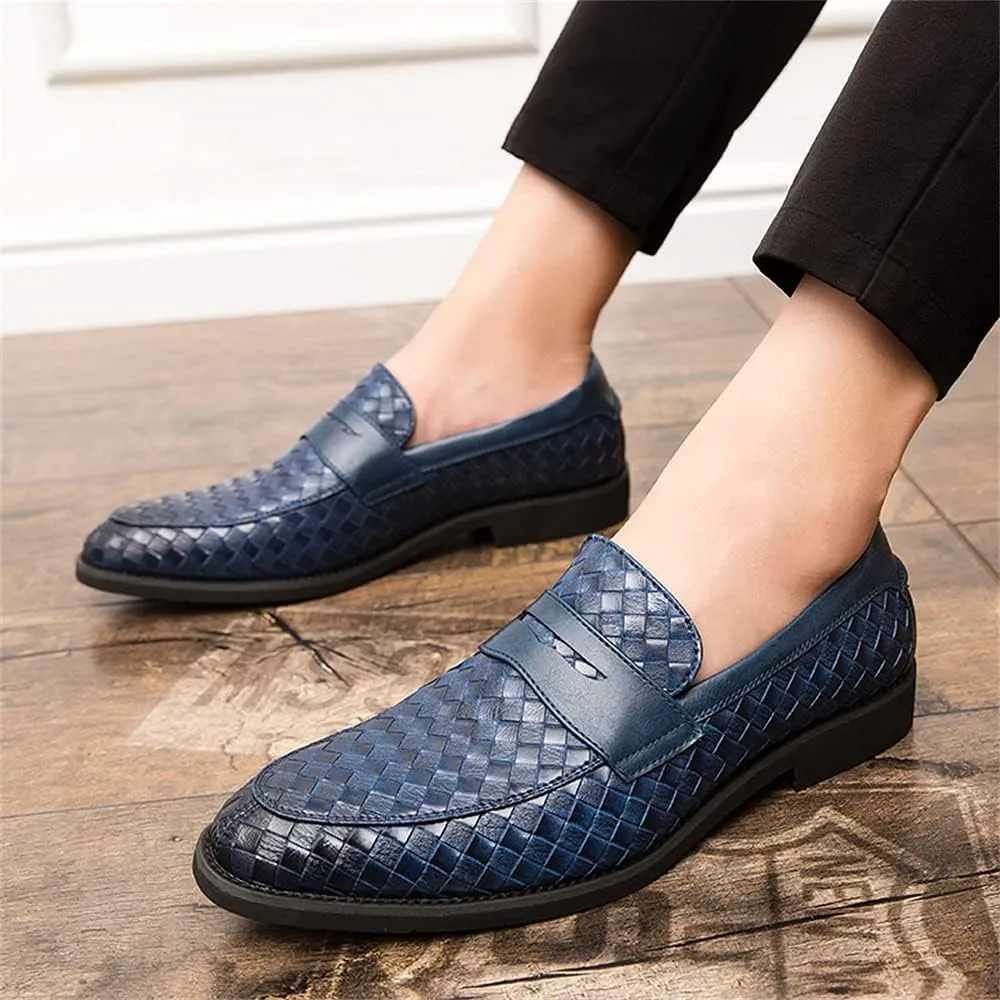 Men Penny Loafer Slip On Pull on Dress Shoes Casual Boat Shoes