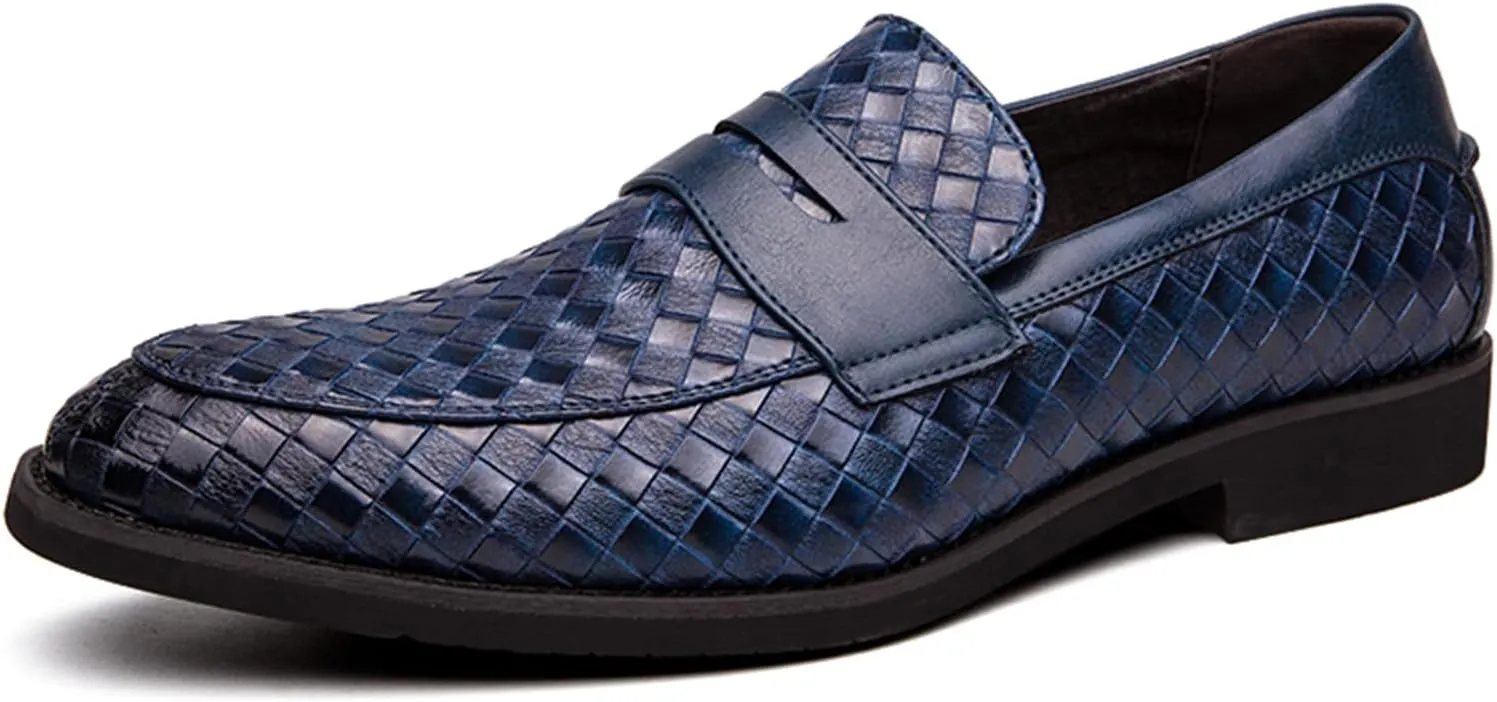 Men Penny Loafer Slip On Pull on Dress Shoes Casual Boat Shoes