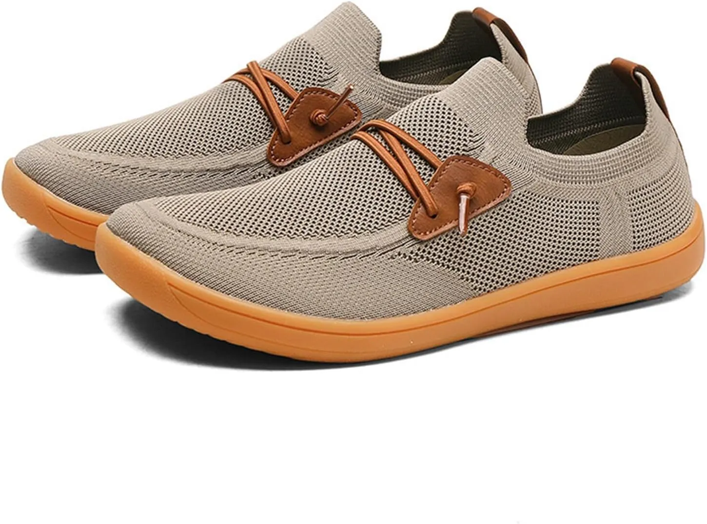 Men's Barefoot Shoes Slip-on Cross-Trainer Shoes Wide Toe Walking Running Sneakers Gym Workout Casual Sneakers