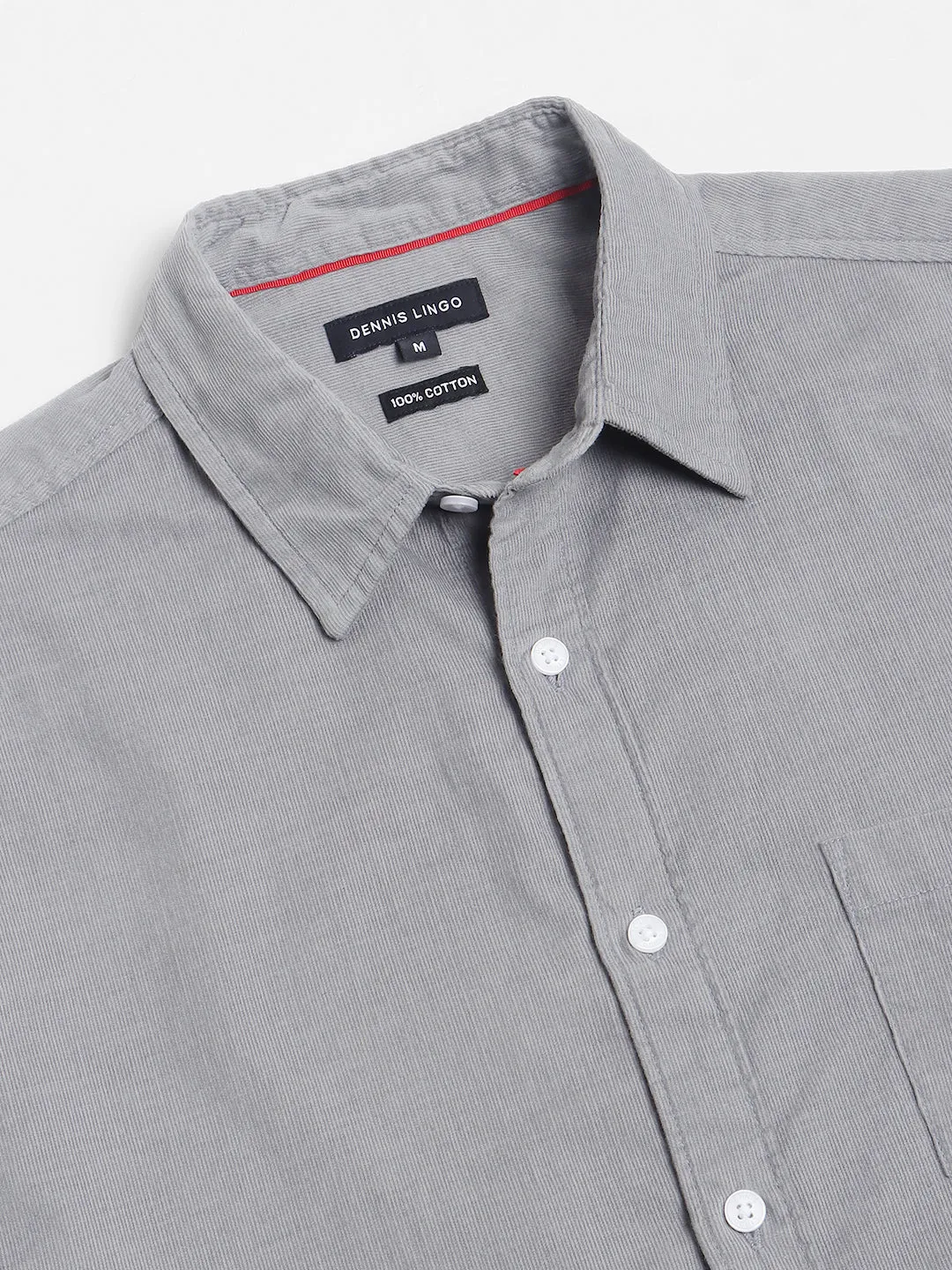 Men's Cuban Collar Regular Fit Printed Navy Casual Shirt