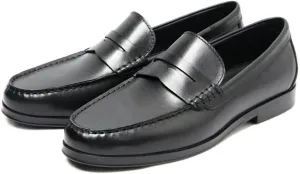 Men's Loafers Penny Loafers Round Toe Simple Lightweight Leather Lightweight Flexible Flat Heel Casual Party Slip-ons