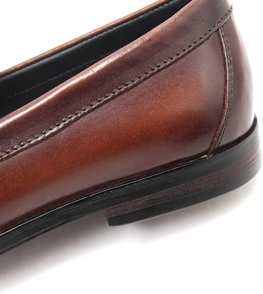 Men's Loafers Penny Loafers Round Toe Simple Lightweight Leather Lightweight Flexible Flat Heel Casual Party Slip-ons