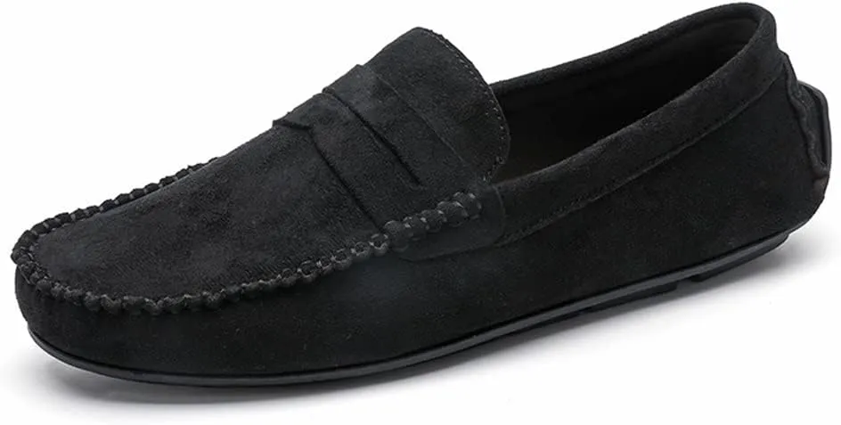 Mens Loafers Penny Loafers Solid Colors Simple Faux Leather Comfortable Anti-Slip Lightweight Casual Walking Slip-ons