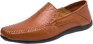Men's Soft Penny Loafers, Casual Flat Shoes, Driving Boat Shoes, Summer Outdoor Men's Sliding Sleeve Flat Shoes