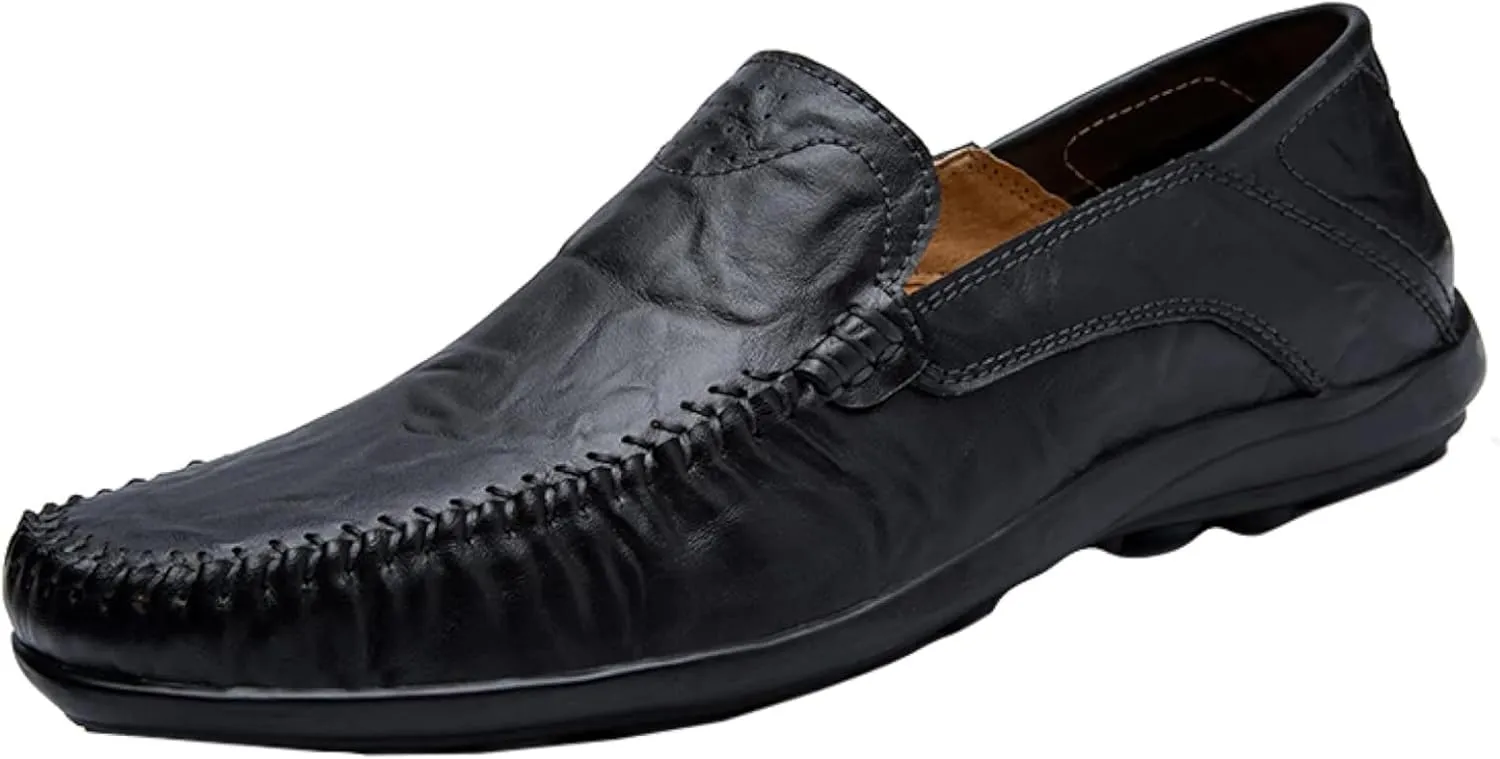 Men's Soft Penny Loafers, Casual Flat Shoes, Driving Boat Shoes, Summer Outdoor Men's Sliding Sleeve Flat Shoes