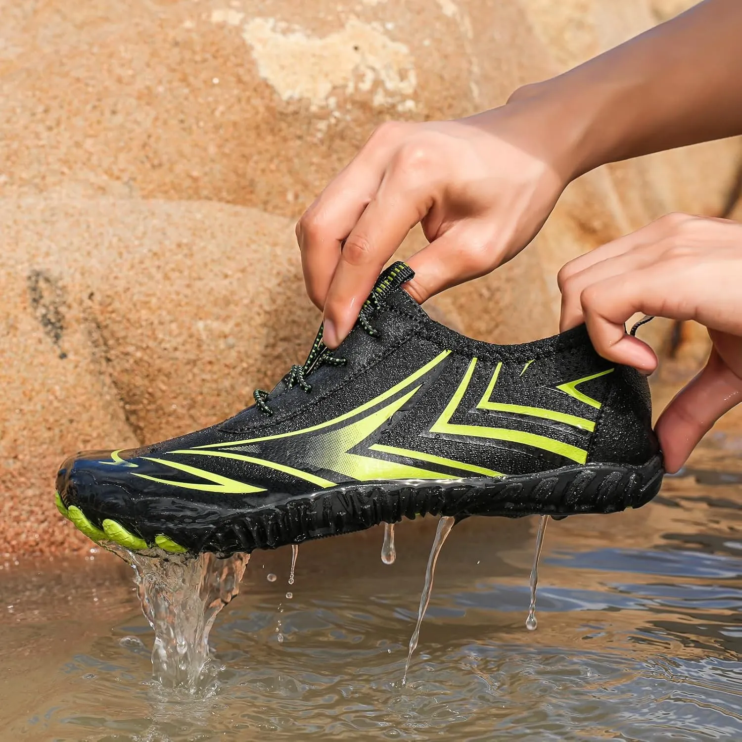 Men's Women's Barefoot Shoes Athletic Hiking Water Shoes Wide Toe Box Healthy & Non-Slip Breathable Barefoot Water Shoes Beach Pool Aqua Swim Surf Hiking Walking Shoes