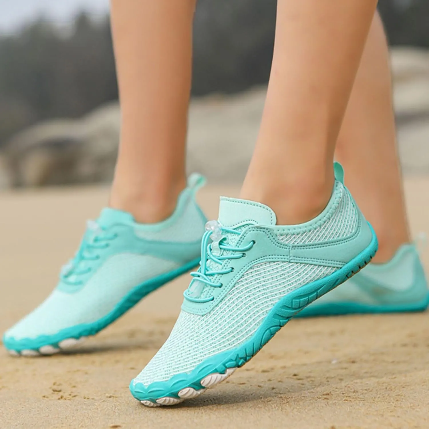 Mens Womens Barefoot Shoes Wide Toe Box Water Shoes Beach Swim Shoes Quick-Dry Aqua Socks Pool Shoes Breathable & Non-Slip Athletic Footwear for Hiking Walking