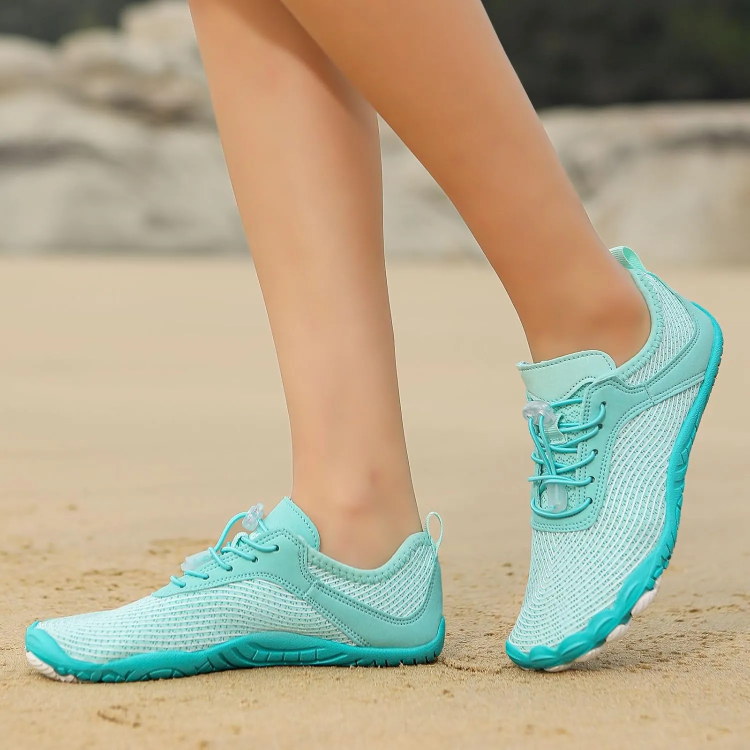 Mens Womens Barefoot Shoes Wide Toe Box Water Shoes Beach Swim Shoes Quick-Dry Aqua Socks Pool Shoes Breathable & Non-Slip Athletic Footwear for Hiking Walking