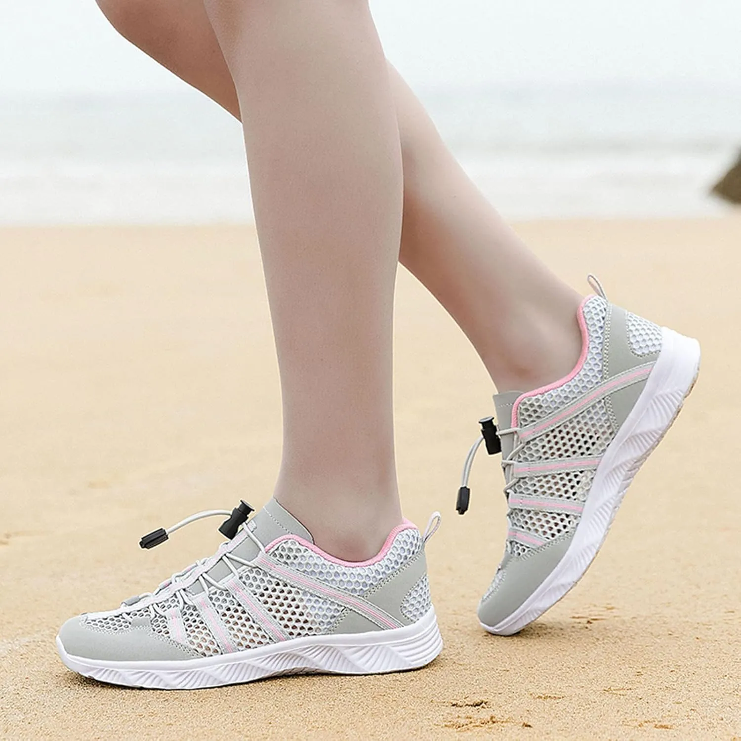 Mens Womens Quick Dry Water Shoes Barefoot Aqua Beach Swim Pool Shoes Non Slip Outdoor Sports Hiking Surf Yoga Lightweight Footwear