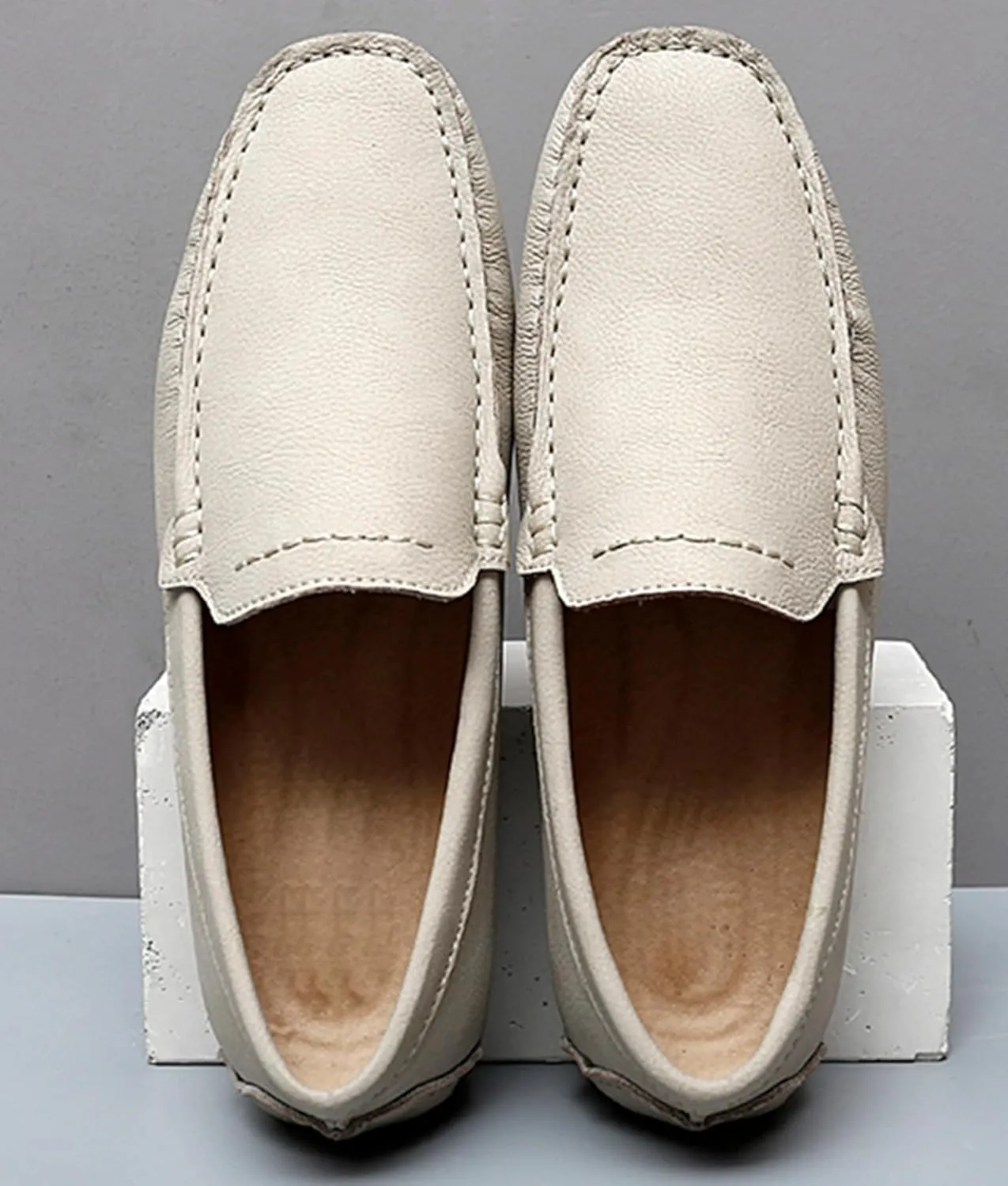 Minishion Boys Mens Comfortable Slip on Shoes Summer Penny Loafers Casual Shoes YY004