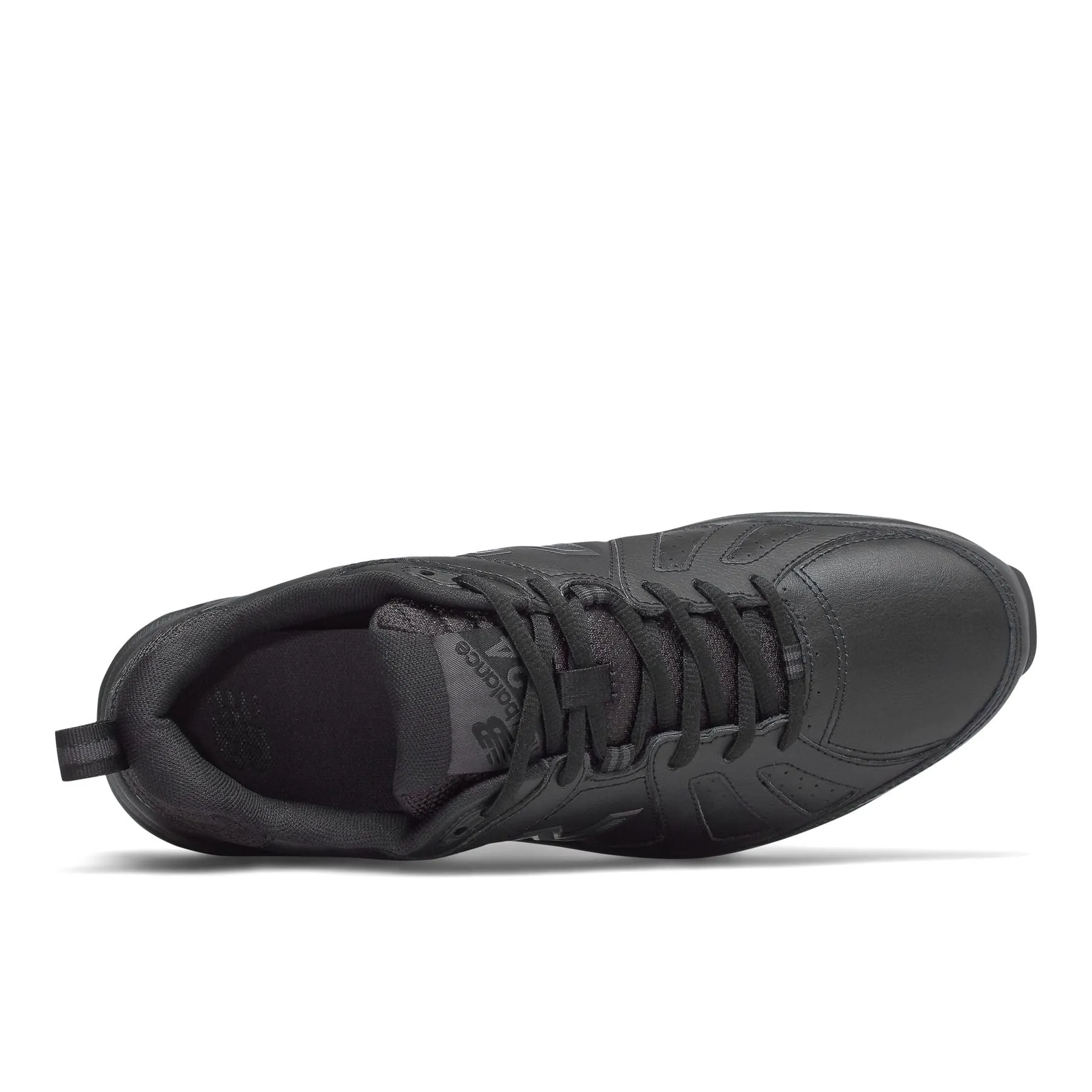 New Balance Mens Extra Wide Fit (4E) Leather Sneakers (624) in All Black